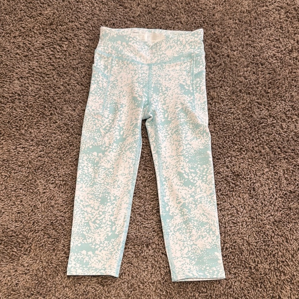 Avia Blue and White Leggings Comfortable Lightweight Design